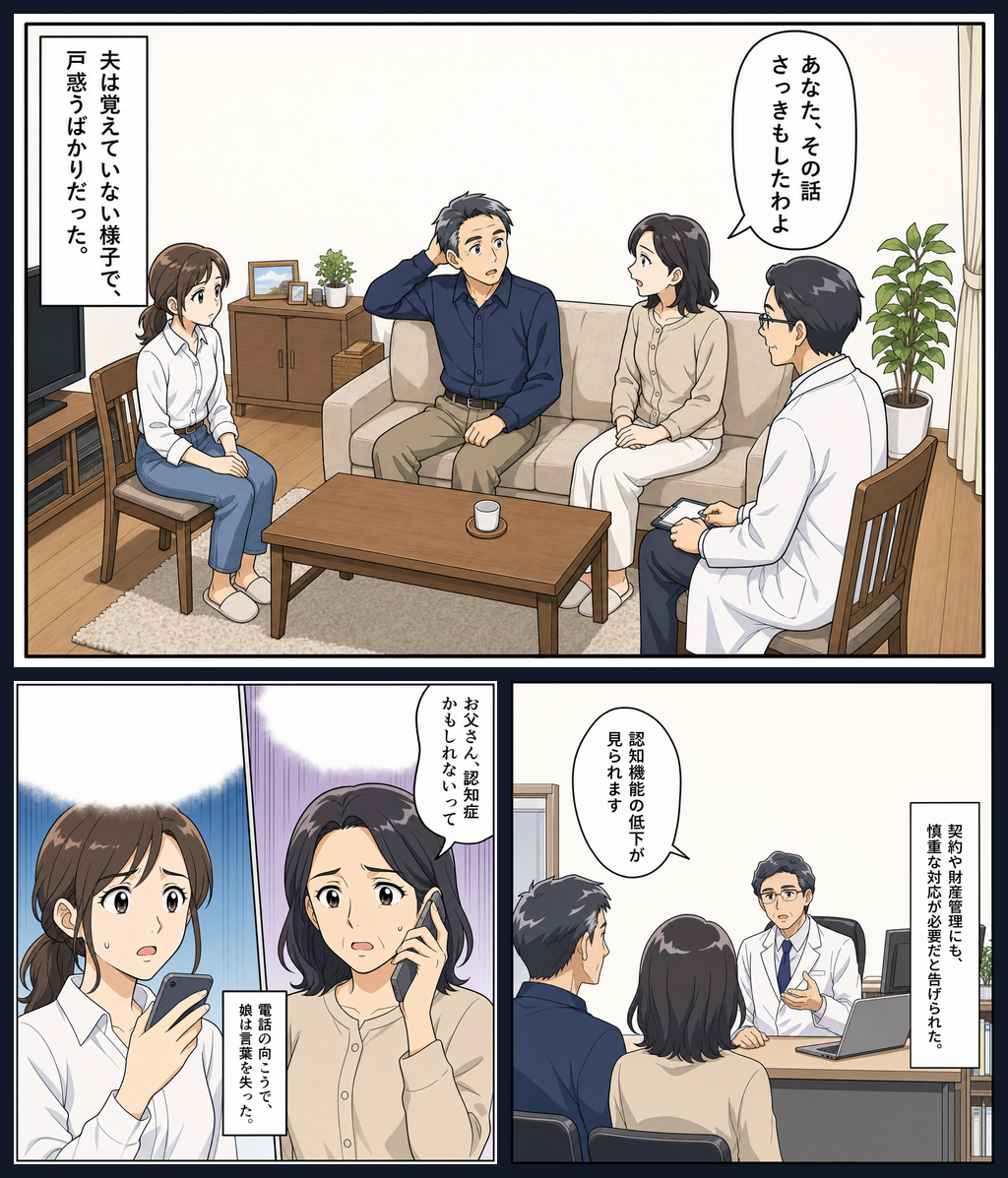 認知機能の低下が分かった日